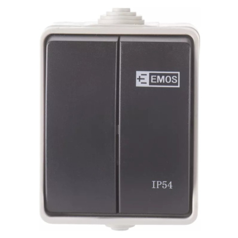 EMOS A1398.1 PREPINAC NASTENNY C.5 IP54 SEDO-CIERNY