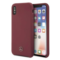 Kryt Mercedes - Apple iPhone X Hard Case Silicone - Red (MEHCPXSILRE)