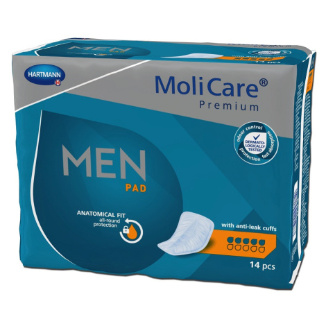 MOLICARE Premium Men pad 5 kvapiek inkontinenčné vložky pre mužov 14 ks