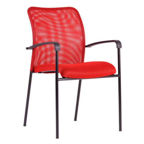 Ergonomická rokovacia stolička OfficePro Triton Black Farba: červená
