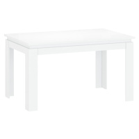 Rozkladací stôl, biela, 135-184x86 cm, LINDY