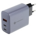 Forcell F-Energy GaN VT-42B, 65W 4A, 2xUSB-C, USB-A, PD, Quick Charge 4.0, sivo-čierna