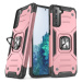 Odolné puzdro na Samsung Galaxy S22 5G S901 Ring Armor Rugged ružové