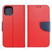 Apple iPhone 15, Puzdro s bočným otváraním, stojan, Fancy Book, červené