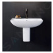 DURAVIT - ME by Starck Umývadlo, 550x440 mm, s prepadom, s otvorom na batériu, biela 2335550000