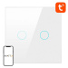 Prepínač Avatto LZTS02-EU-W2 ZigBee Touch Light Switch Dual Without Neutral TUYA (white)