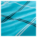 Sconto Posteľná bielizeň KARO 3 modrá, 40x40 + 70x90 a 140x200 cm