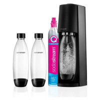 SodaStream Terra Black výrobník sódy, mechanický, 2x 1l fľaša SodaStream Fuse, bombička s CO2, č