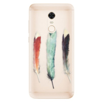 Silikónové puzdro iSaprio - Three Feathers - Xiaomi Redmi 5 Plus
