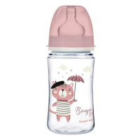 Antikoliková fľaša Canpol Babies Easy Štart - Bonjour, 240 ml ružová