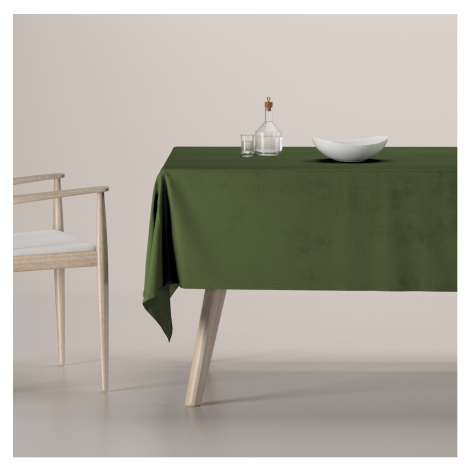 Dekoria Obrus na stôl obdĺžnikový, tmavozelená, Crema, 185-87
