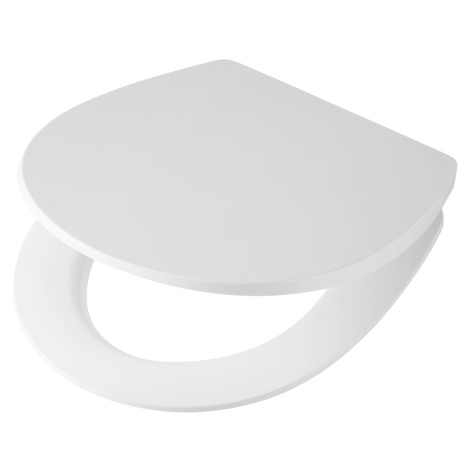 baliv WC sedadlo CARONI s mechanizmom soft-close, polypropylén, biele
