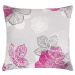 Bellatex Obliečka MIKRO vzorovaná – 40 × 40 cm – sivo-ružový kvet