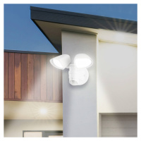Senzorové vonkajšie nástenné svietidlo LED Bilbao 2-svetelné biele