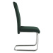 KONDELA Abira New jedálenská stolička smaragdová (Velvet) / chróm