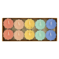 Čajové sviečky v súprave 10 ks doba horenia 4,5 h Rainbow – Meri Meri