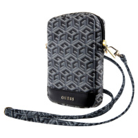 Univerzálne puzdro Guess na smartfón GUWBZPGCSPGK PU G Cube Walltet Phone Bag Zipper čierne
