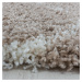 Kusový koberec Salsa Shaggy 3201 beige kruh - 80x80 (průměr) kruh cm Ayyildiz koberce