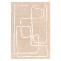 Béžový ručne tkaný vlnený koberec 160x230 cm Matrix – Asiatic Carpets