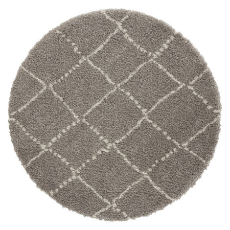 AKCE: 160x160 (průměr) kruh cm Kusový koberec Allure 102752 Grey/Cream - 160x160 (průměr) kruh c Hanse Home