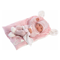 Llorens 73860 NEW BORN DIEVČATKO - realistická bábika bábätko s celovinylovým telom - 40cm