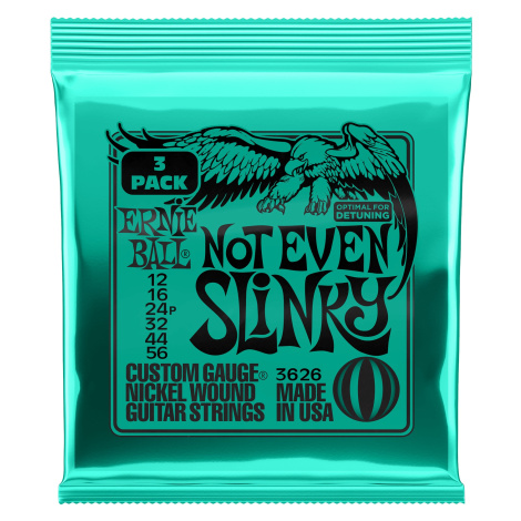 Ernie Ball 3626 Nickel Wound Not Even Slinky 3 Pack