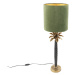 Stolová lampa v štýle art deco so zamatovým odtieňom zelená 25 cm - Areka