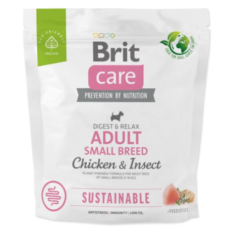 Krmivo Brit Care Dog Sustainable Adult Small Breed Chicken & Insoct 1kg