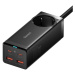 Nabíjačka Baseus GaN3 Pro wall charger / powerstrip 2xUSB + 2xUSB-C + AC, 100W (black) (69321726