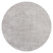 Kusový koberec Shaggy Teddy Grey kruh - 133x133 (průměr) kruh cm Flair Rugs koberce