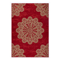 Červený koberec Hanse Home Gloria Lace, 160 x 230 cm