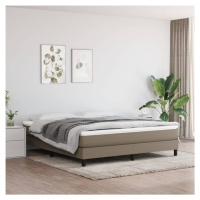 vidaXL Rám na boxspring posteľ sivohnedý 160x200 cm látka