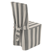 Dekoria Návlek na stoličku, biało-szare pionowe pasy, 45 x 94 cm, Quadro, 143-91