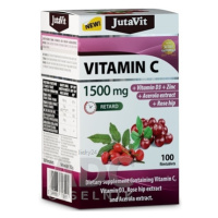 JutaVit Vitamín C 1500mg  + vitamín D3 + zinok + šípky + acerol 100tbl