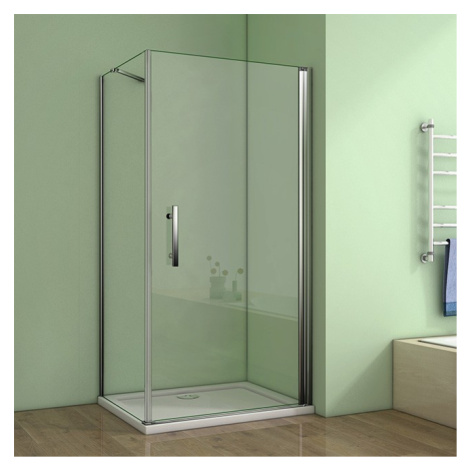 H K - Štvorcový sprchovací kút MELODY A1 80 cm s jednokrídlovými dverami vrátane sprchovej vanič