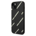 Karl Lagerfeld PU Grained Leather Logomania Zadný Kryt pre iPhone 14 Max Black