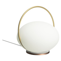 LED stolová lampa v bielo-zlatej farbe (výška 19 cm) Orbit – UMAGE
