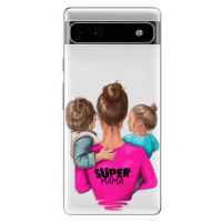 Odolné silikónové puzdro iSaprio - Super Mama - Boy and Girl - Google Pixel 6a 5G