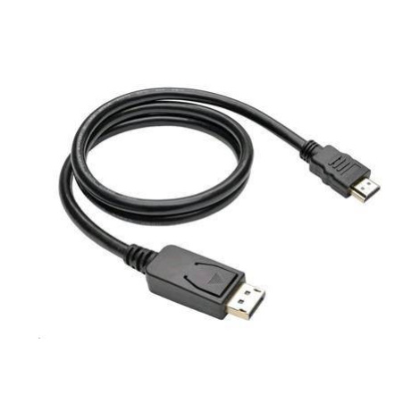 Kábel C-TECH DisplayPort/HDMI, 2m, čierny