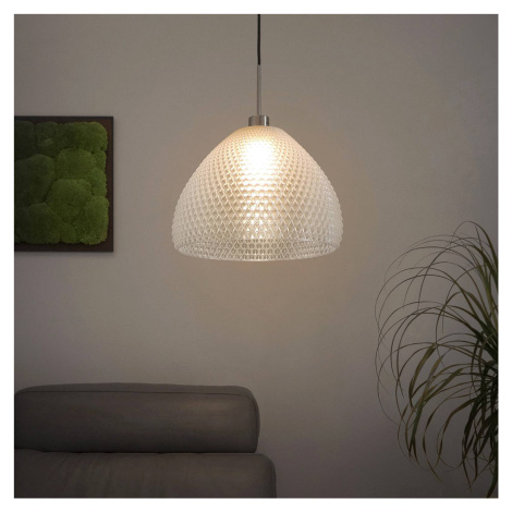 Závesná lampa Diamant Bowl bioplast, priehľadná Tagwerk