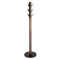 Čierny prírodný vešiak z kaučukového dreva Flapper - Umbra