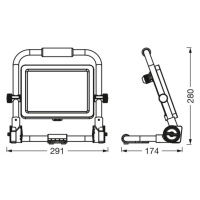 Ledvance LED-Worklight Value R-Stand reflektor 50W