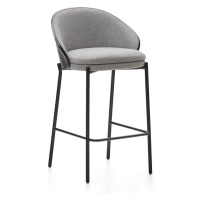 Čierno-sivé barové stoličky v súprave 2 ks (výška sedadla 65 cm) Eamy – Kave Home