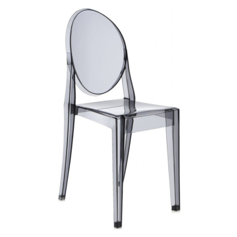 Kartell - Stolička Victoria Ghost, dymová