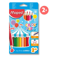 Moje prvé trojhranné pastelky pre deti Color´Peps Jumbo Maped 12 farieb