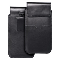 ROYAL Leather universal flap pocket XXXL Black