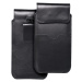 ROYAL Leather universal flap pocket XXXL Black