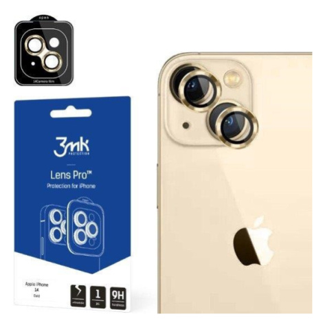 3mk ochrana kamery Lens Protection Pro pre Apple iPhone 14 Plus, zlatá