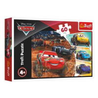 Puzzle Disney Cars 3/McQueen s priateľmi 33x22cm 60 dielikov v krabici 21x14x4cm