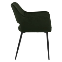 Dkton 23626 Dizajnová jedálenska stolička Nereida, olivovo zelená